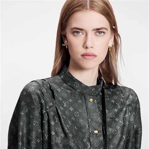 lv cloud shirt|Pleat Shoulder Monogram Cloud Shirt .